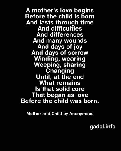 Quotes On Mothers Love
 Mothers Love Quotes And Poems QuotesGram