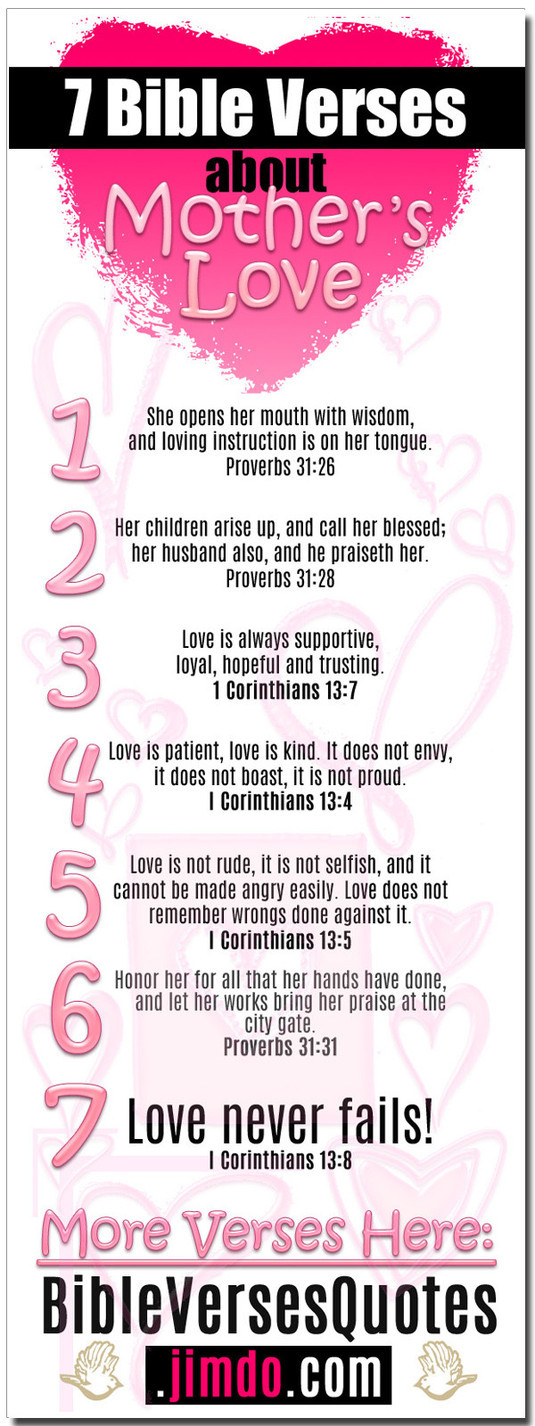 Quotes On Mothers Love
 Bible Quotes About Mothers Love QuotesGram