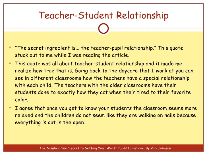 Quotes On Teacher Student Relationship
 QUOTES ABOUT TEACHER STUDENTS RELATIONSHIPS image quotes