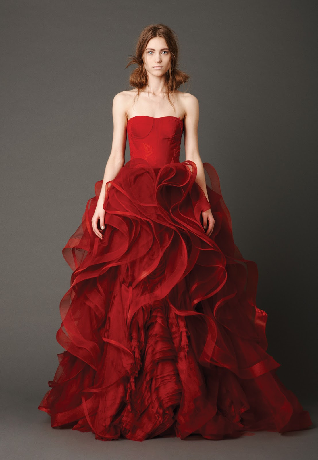 Red Ball Gown Wedding Dresses
 DressyBridal Learn Wedding Dresses 2013 Trends from Vera