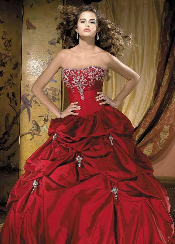 Red Ball Gown Wedding Dresses
 Red Wedding Dress Ball Gown zoombridal