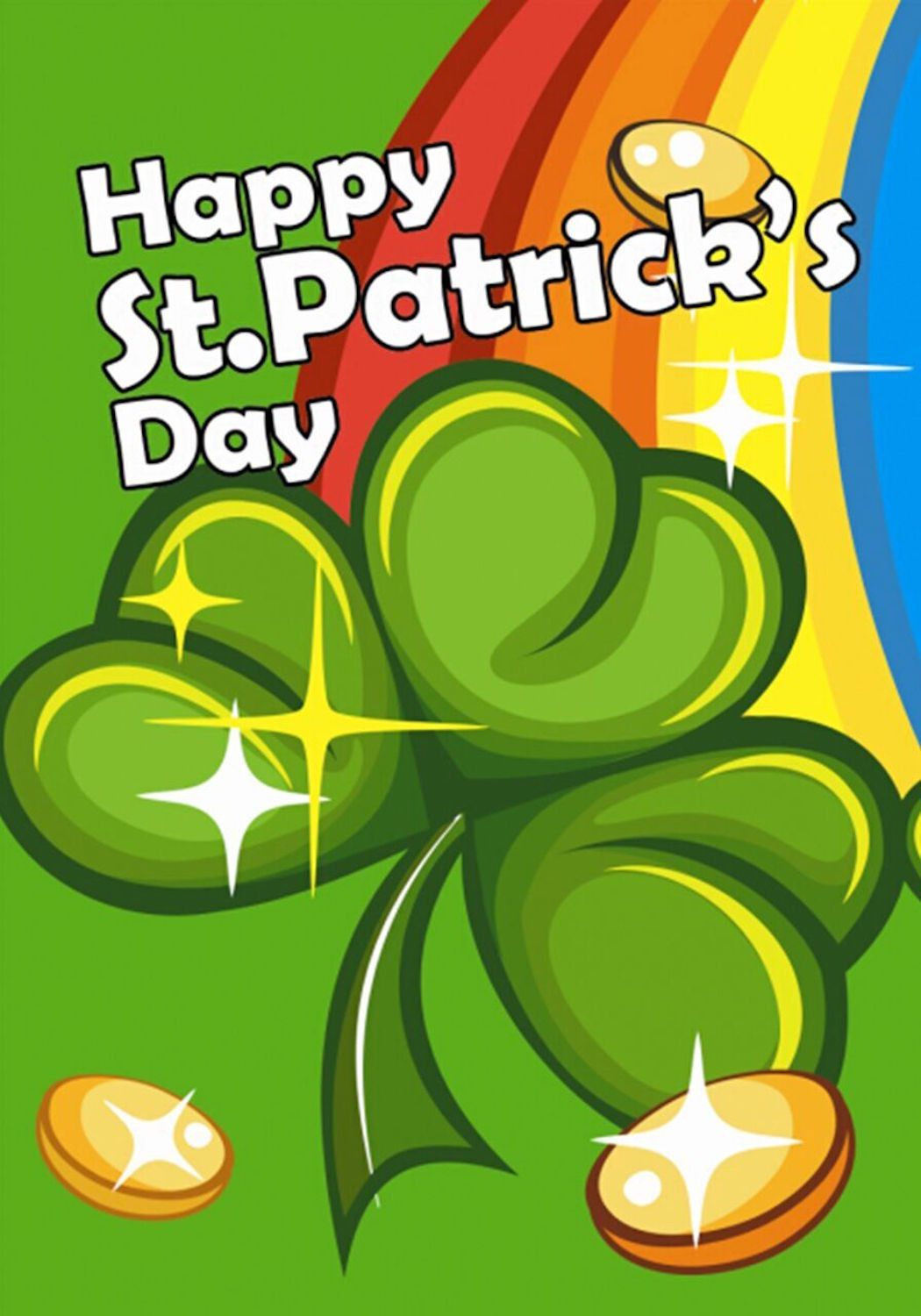 Saint Patrick's Day Activities
 St Patrick s Day Rainbow Garden Flag Shamrock Coins 12 5