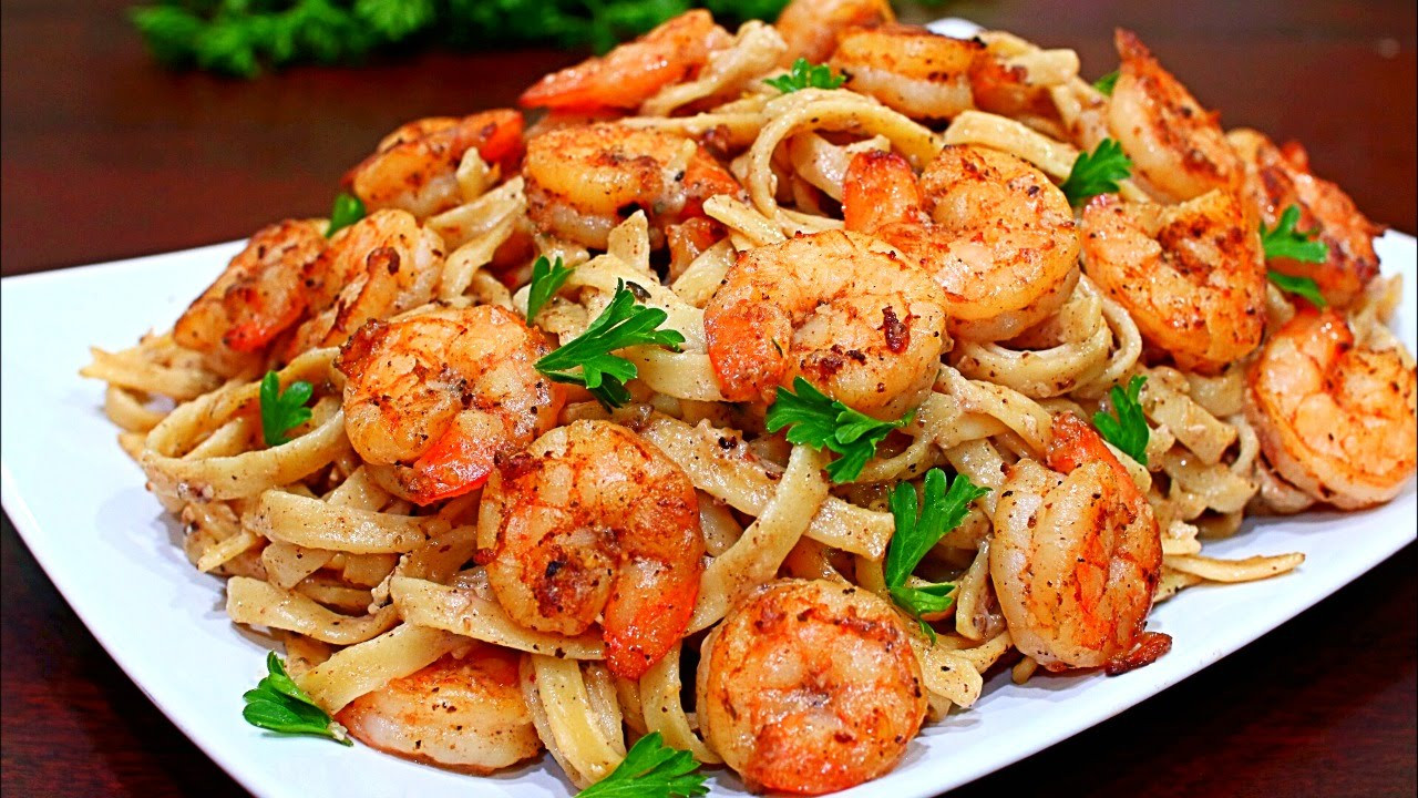 Shrimp Pasta Alfredo
 Skinny Cajun Shrimp Alfredo Pasta Recipe Healthy Alfredo