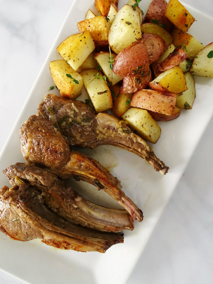 Side Dishes For Lamb
 Lemon Rosemary Lamb Chops with Herbed Potatoes Living La