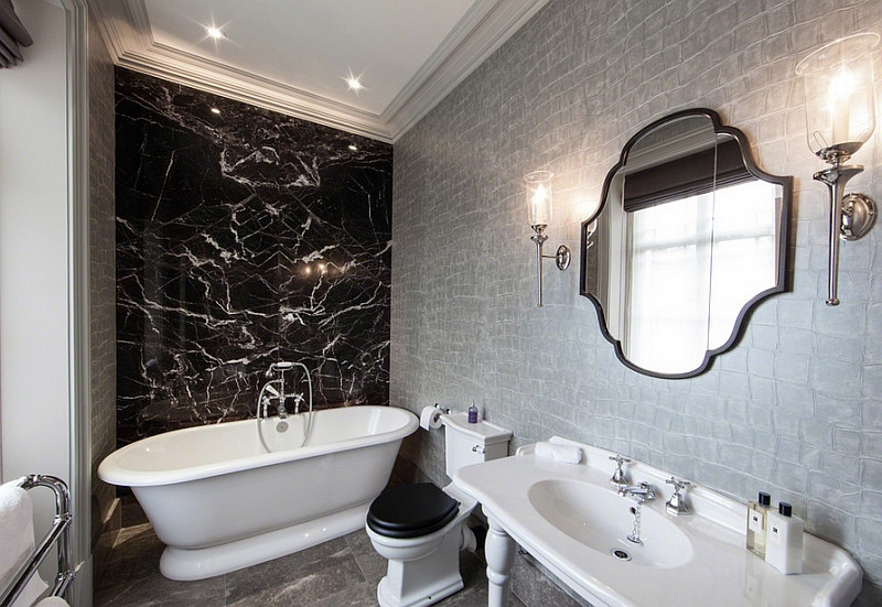 Silver Bathroom Wall Decor
 Black And White Bathrooms Design Ideas Decor And Accessories