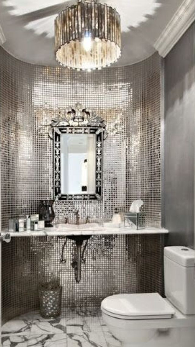 Silver Bathroom Wall Decor
 Luxury Silver Bathroom Luxurydot