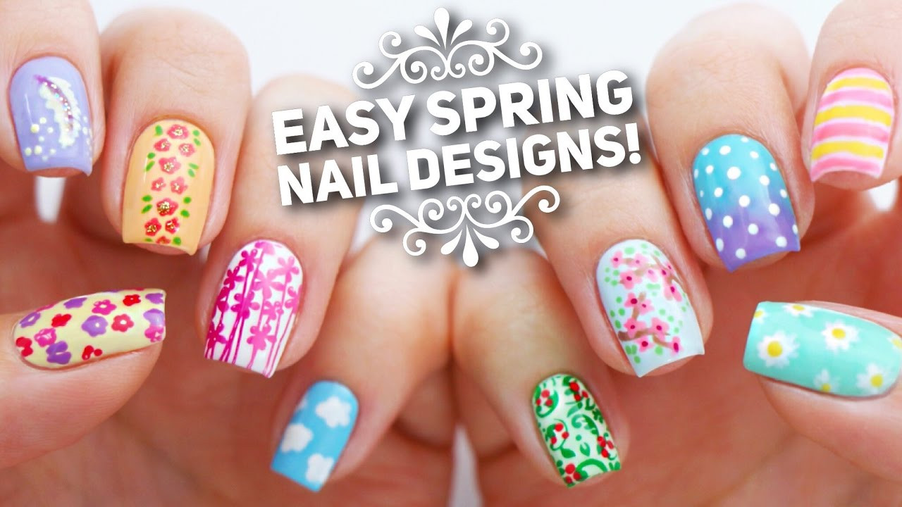 Simple Nail Styles
 10 Easy Nail Art Designs for Spring