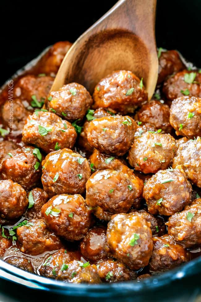 Slow Cooker Meatball Appetizer
 Slow Cooker Honey Buffalo Meatballs Carlsbad Cravings