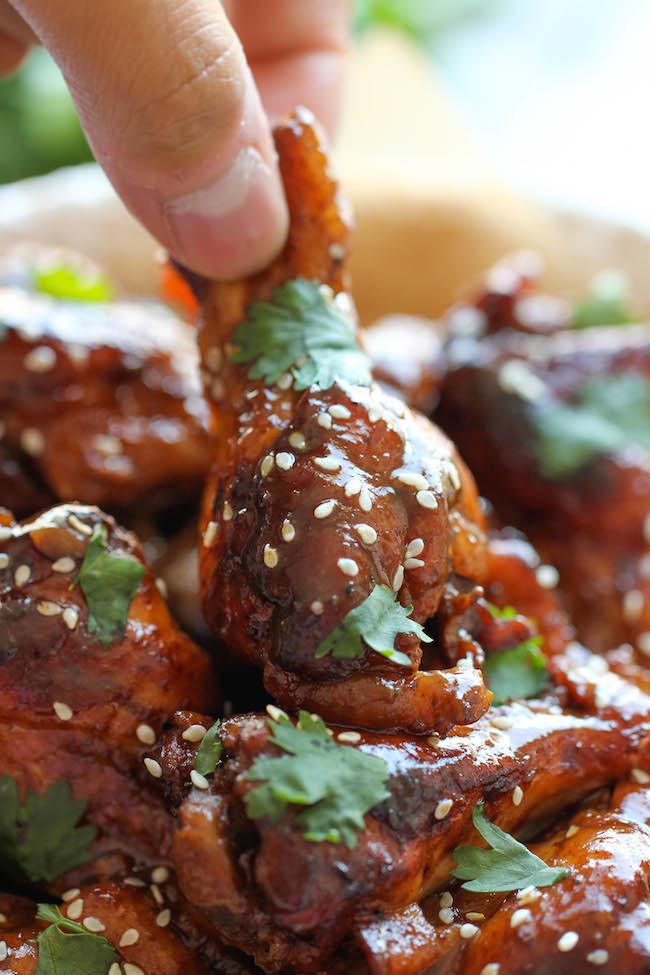 Slow Cooker Sticky Chicken Wings
 Amy J Romine Food Love Slow Cooker Sticky Chicken Wings