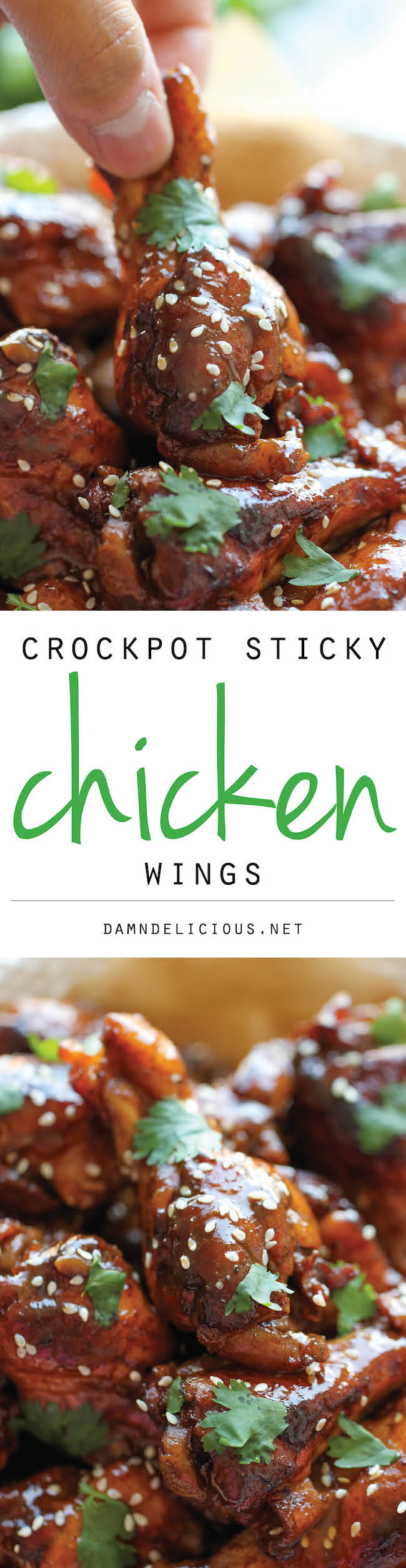 Slow Cooker Sticky Chicken Wings
 Slow Cooker Sticky Chicken Wings by Damn Delicious