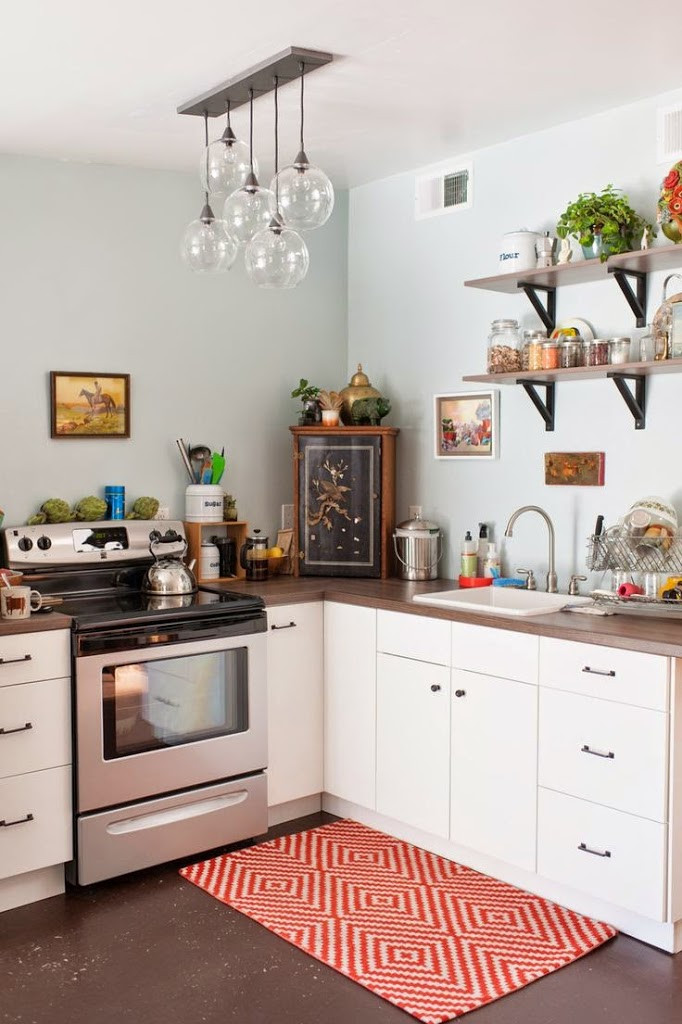 Small Kitchen Lamps
 tiny colorful kitchens small kitchens