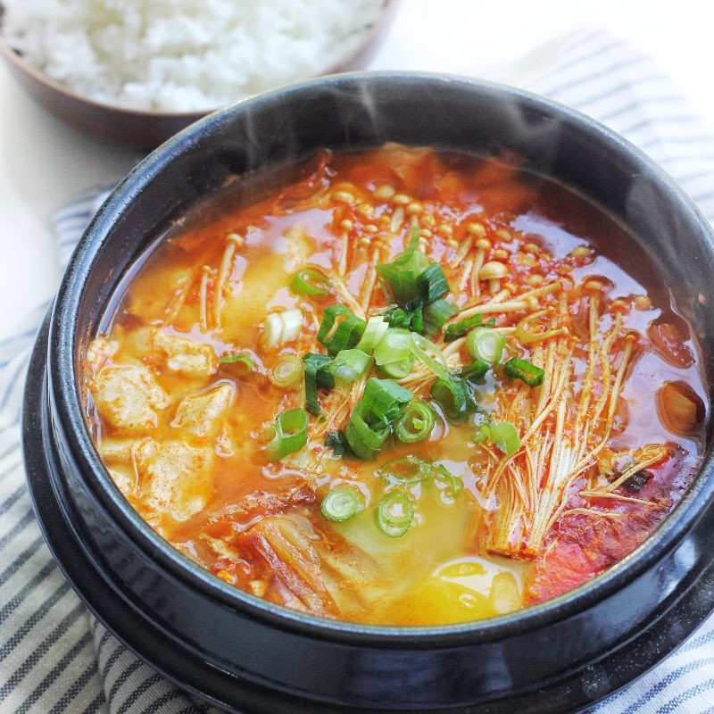 Spicy Tofu Recipes
 Spicy Korean Silken Soft Tofu Stew Soondubu Jjigae