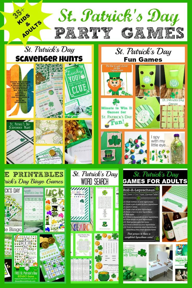 St Patrick's Day Activities For Kids
 St Patrick s Day Party Games Kids and Adults
