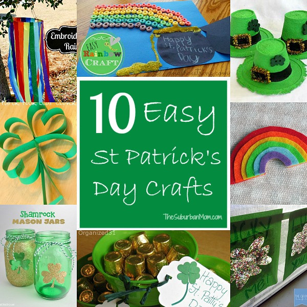 St Patrick's Day Activities For Kids
 10 Easy St Patrick’s Day Crafts For Kids TheSuburbanMom