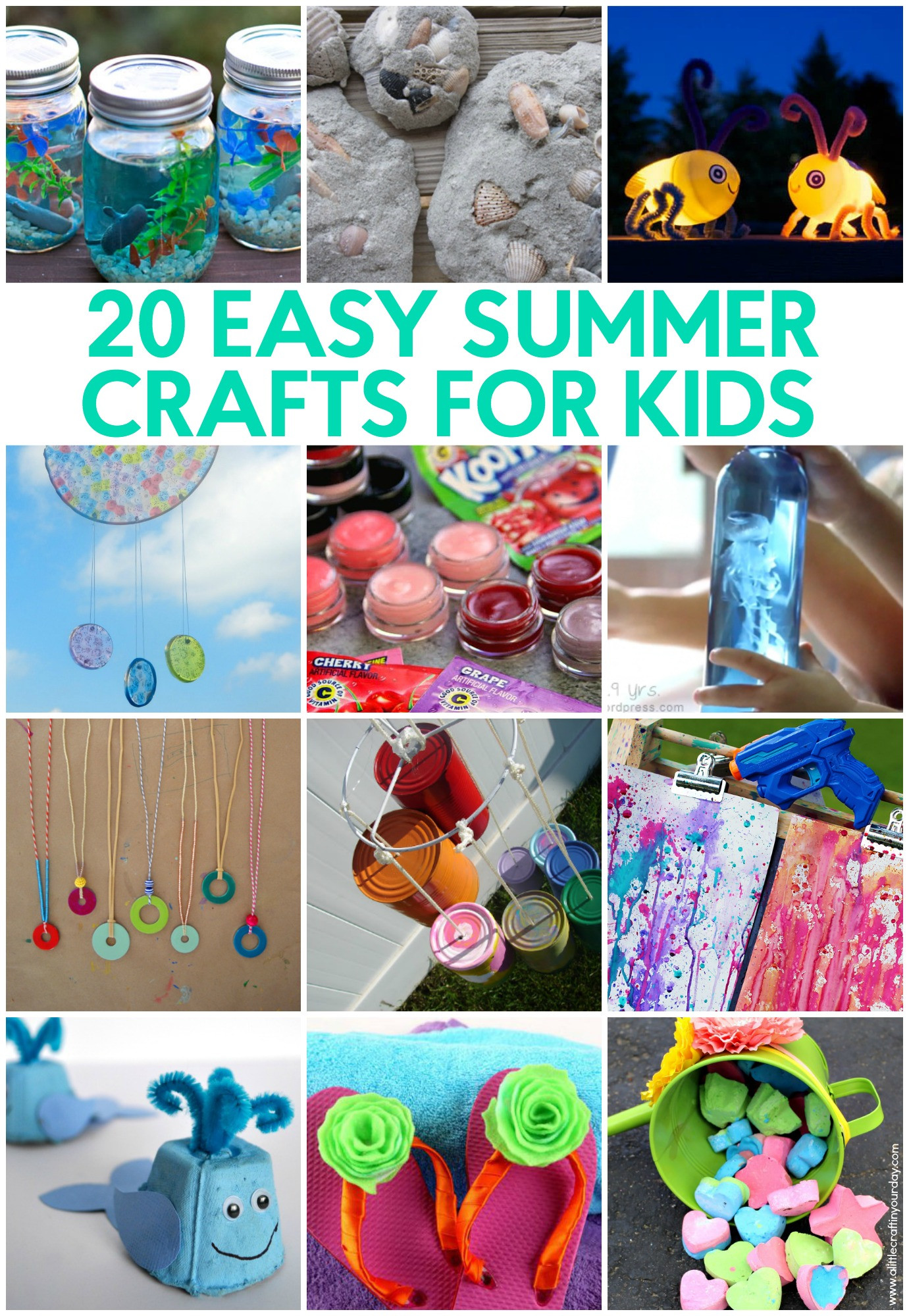 Summer Craft For Children
 20 Easy Summer Crafts for Kids A Little Craft In Your Day