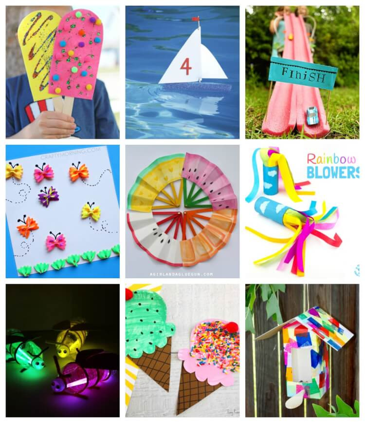 Summer Craft For Children
 Easy Summer Kids Crafts That Anyone Can Make Happiness