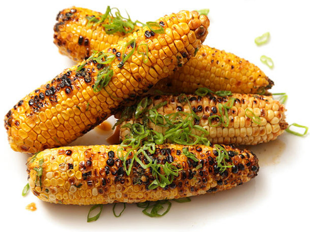 Sweet Corn On The Grill
 Grilled Corn With Garlic and Ginger Soy Butter Recipe