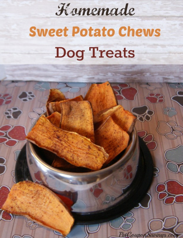 Sweet Potato Dog Chews
 14 Homemade Recipes for Dog Treats DIY for Life