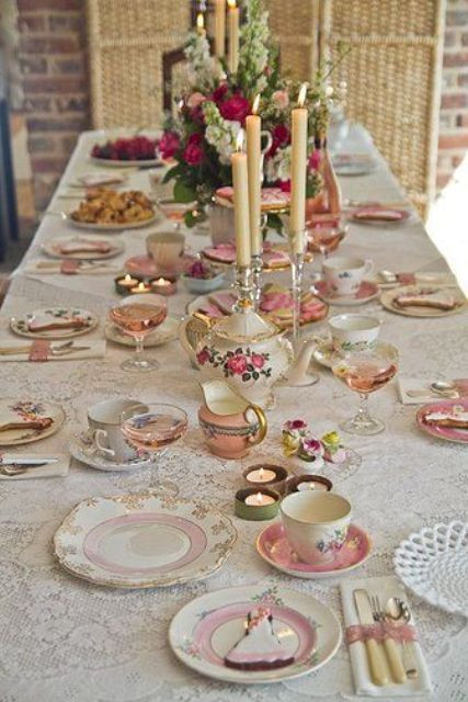 Tea Party Table Setting Ideas
 30 Vintage Tea Party Decor And Treats Ideas Shelterness