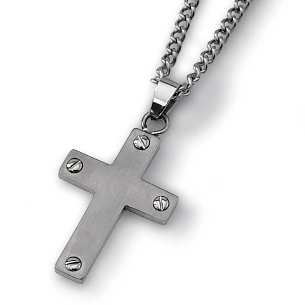 Titanium Cross Necklace
 Titanium Cross 22in Necklace Cross Pendants Pendants