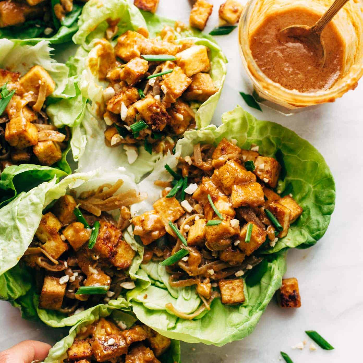 Tofu Lettuce Wraps Recipes
 The Very Best Peanut Sauce Recipe Pinch of Yum