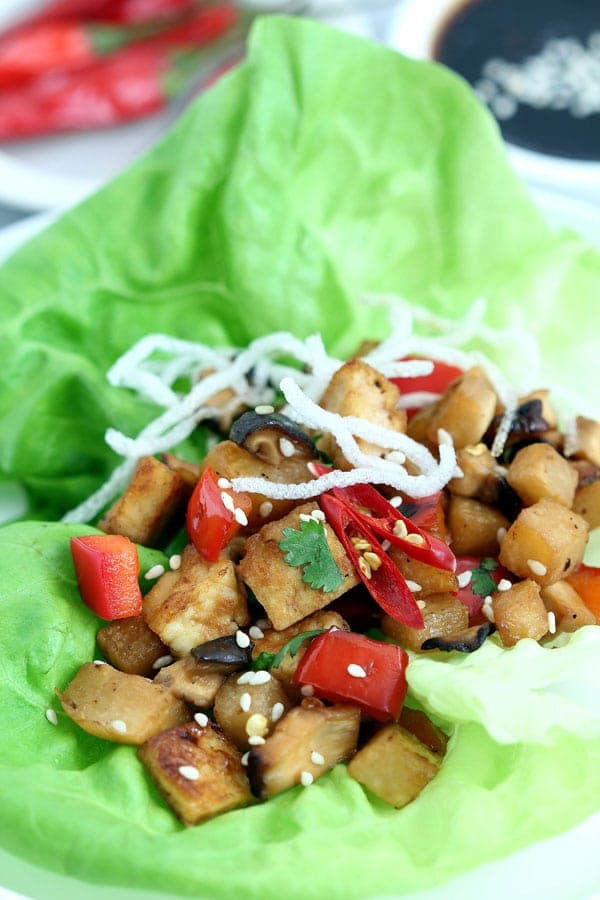 Tofu Lettuce Wraps Recipes
 Vegan Lettuce Wraps