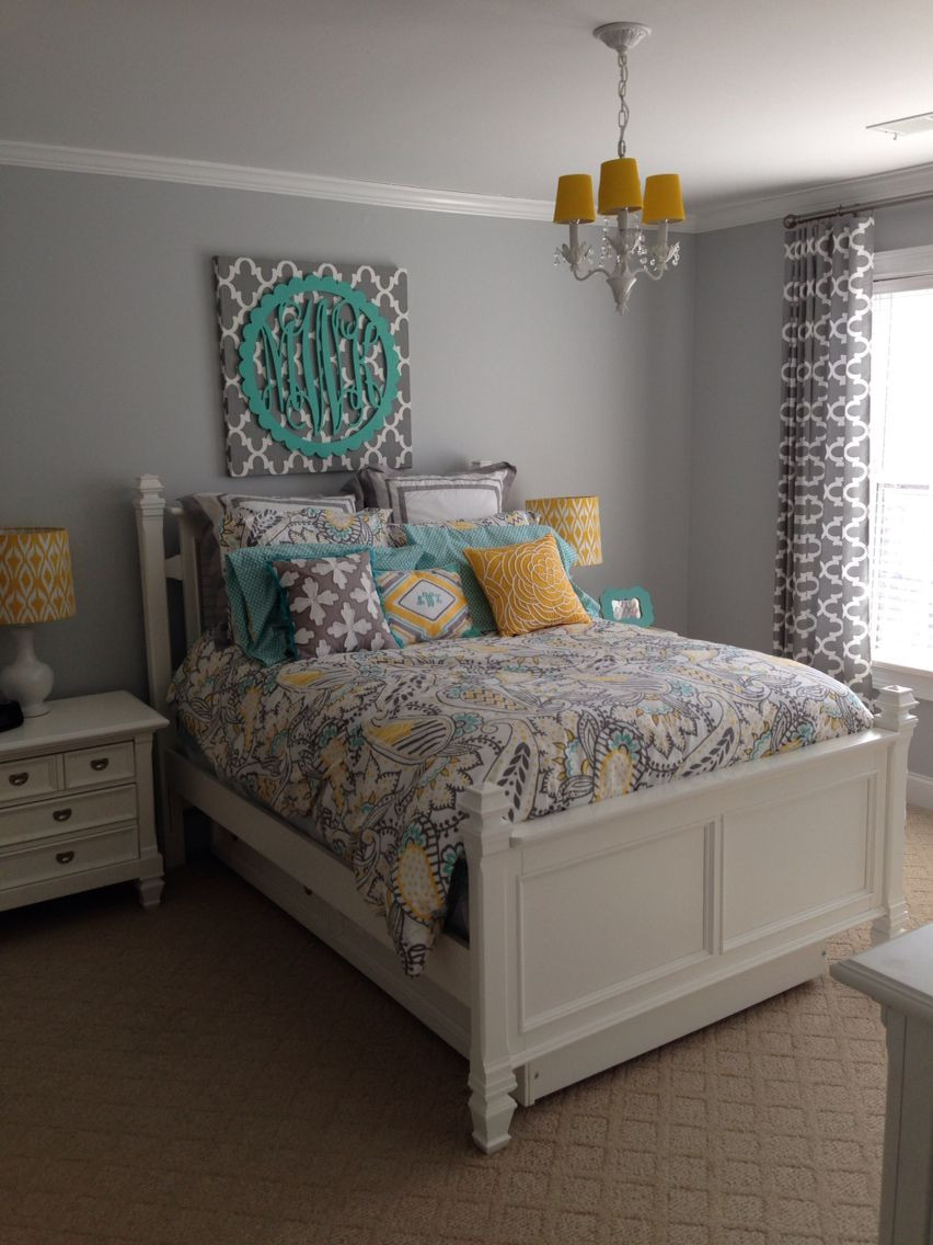 Tween Bedroom Decorating
 Ana Paisley Bedding from PBteen Lamps from Tar Custom