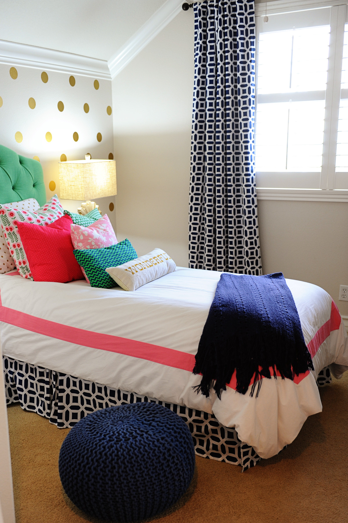 Tween Bedroom Decorating
 Tween Girl Bedroom Preppy Design Decor Ideas Pink Navy