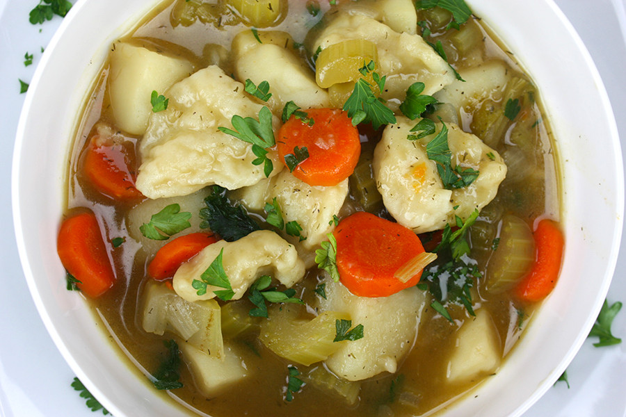 Vegan Soup Dumplings
 Ve able Dumpling Soup Don t Sweat The Recipe