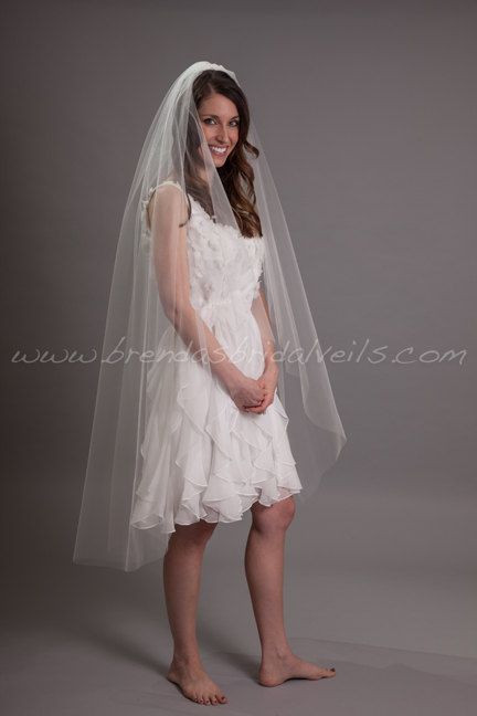 Veils For Short Wedding Dresses
 116 best Short Dress Long veil images on Pinterest