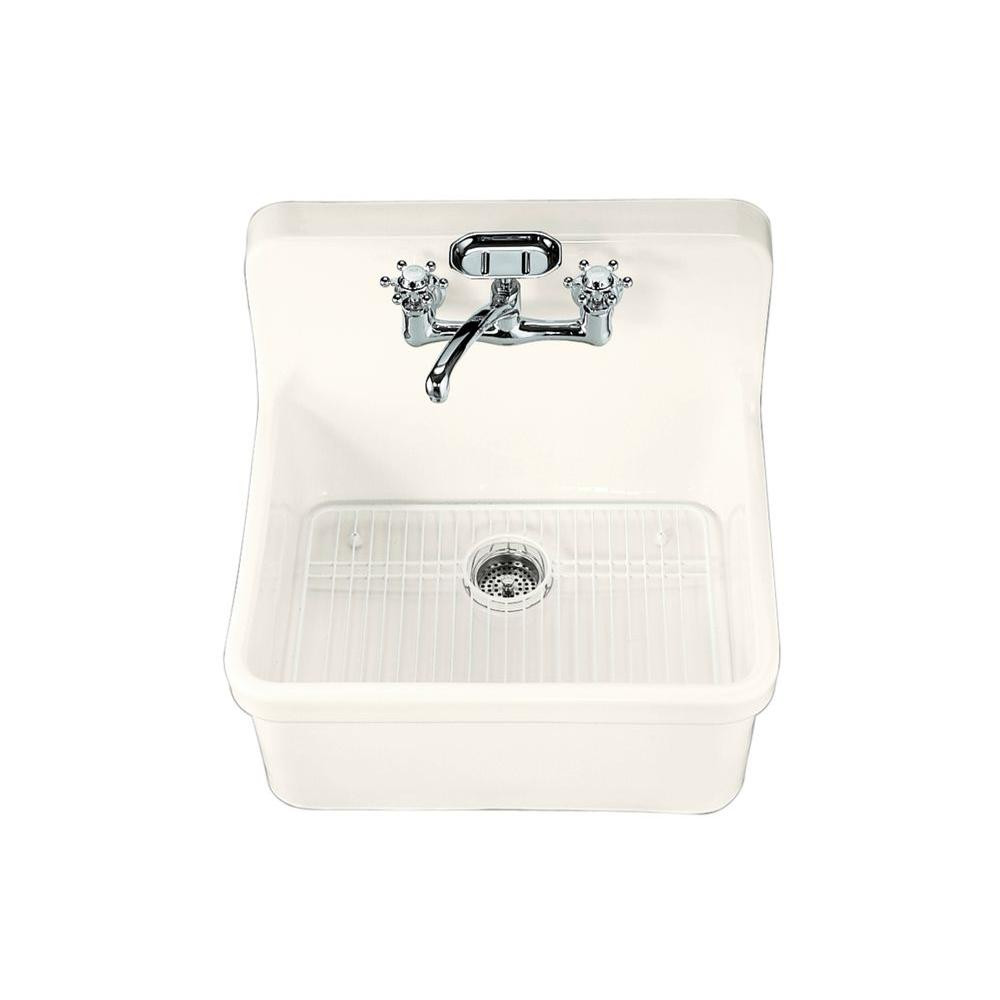 Wall Mounted Kitchen Sinks
 KOHLER Gilford Wall Mount Vitreous China 24 in x 22 in 2