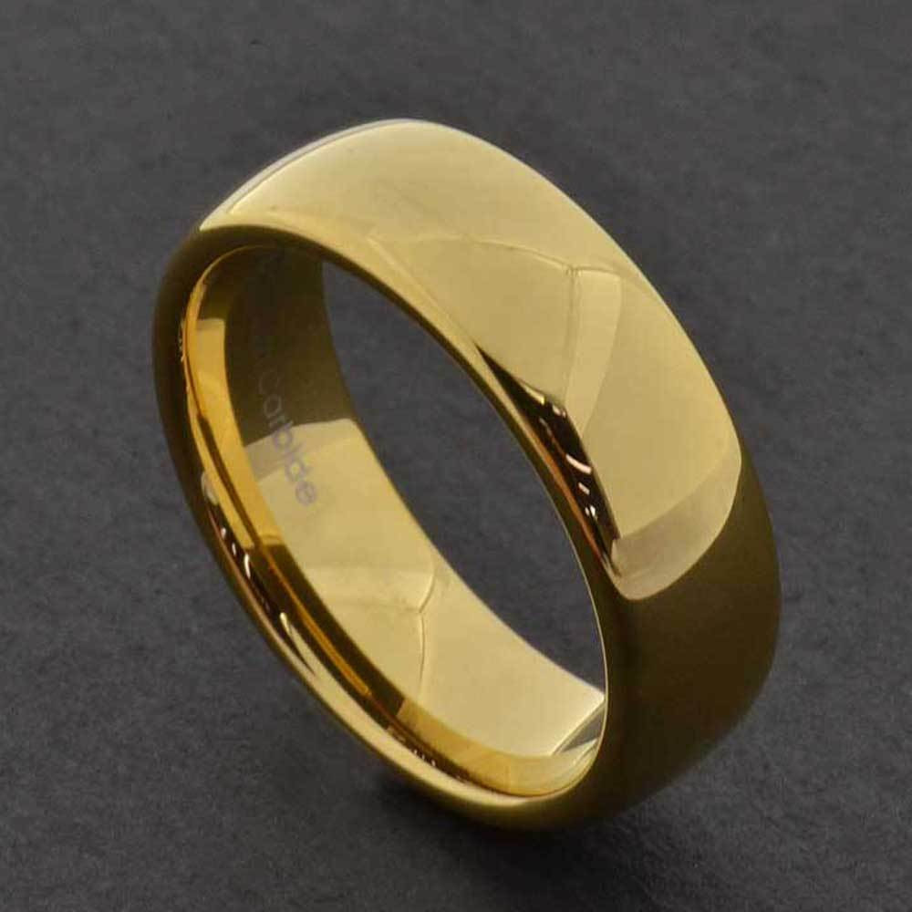 Wedding Bands Gold
 7mm Gold Tungsten Men s Wedding Band Ring sz7 13