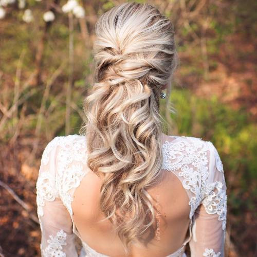 Wedding Hairstyle Half Updo
 Half Up Half Down Wedding Hairstyles – 50 Stylish Ideas