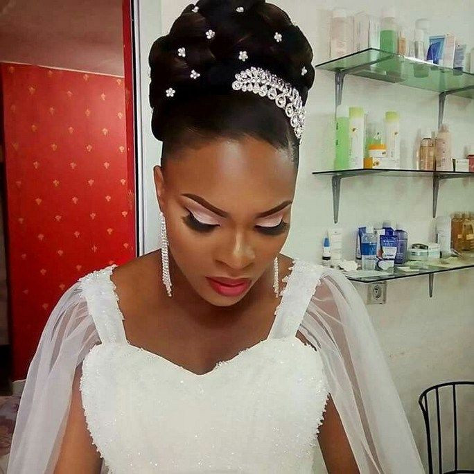 Wedding Hairstyles For African Brides
 Beautiful wedding day up do hair style for black women