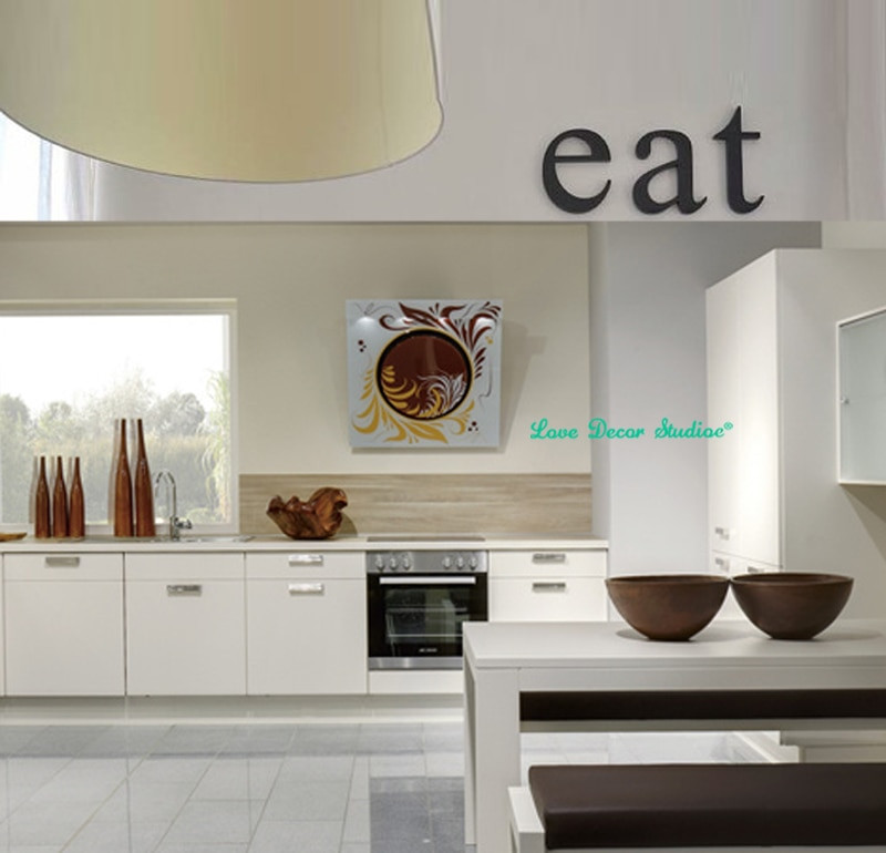 Wooden Kitchen Wall Art
 Aliexpress Buy kitchen decor wooden letters EAT