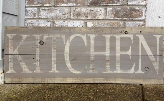 Wooden Kitchen Wall Art
 Rustic Kitchen Wood Sign Kitchen Sign Rustic by RedRoanSigns