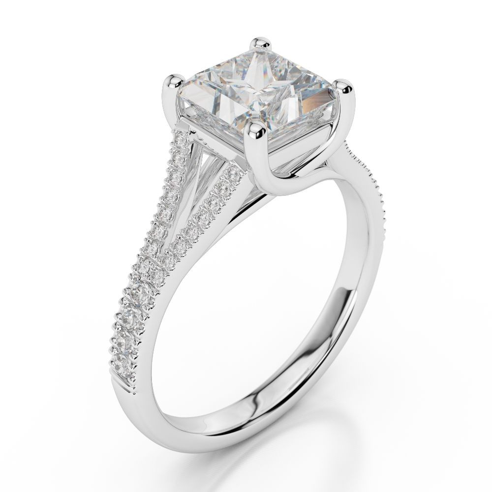 1 Carat Princess Cut Diamond Engagement Ring
 1 Carat Princess Cut Diamond Engagement Ring D SI1 18K