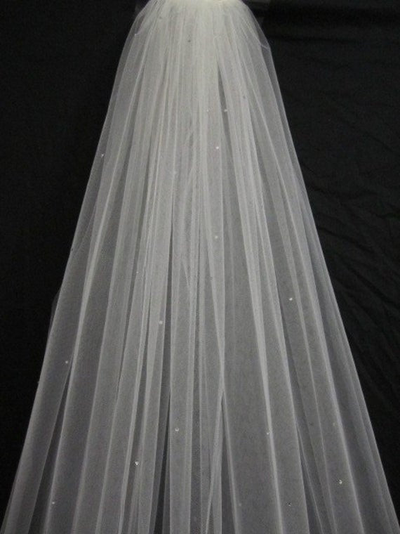 1 Tier Wedding Veil
 Single tier chapel veil bridal veil wedding veil 90
