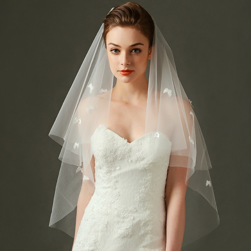 1 Tier Wedding Veil
 Aliexpress Buy LAN TING BRIDE e tier Cut Edge