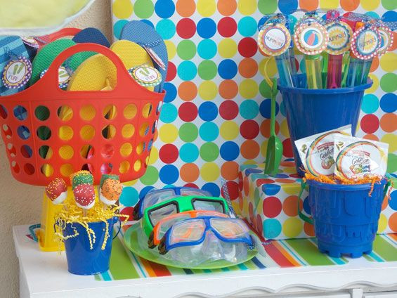 10 Year Old Pool Party Ideas
 kid pool party ideas Colorful Summer Pool Bash