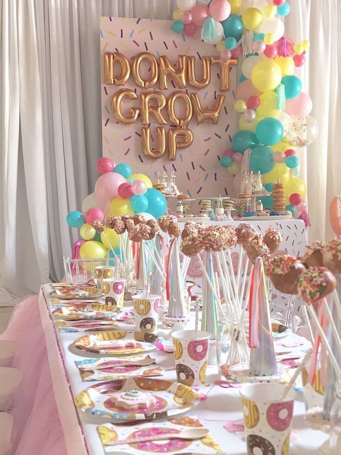 10 Year Old Pool Party Ideas
 "Donut" Grow Up 1st Birthday Party
