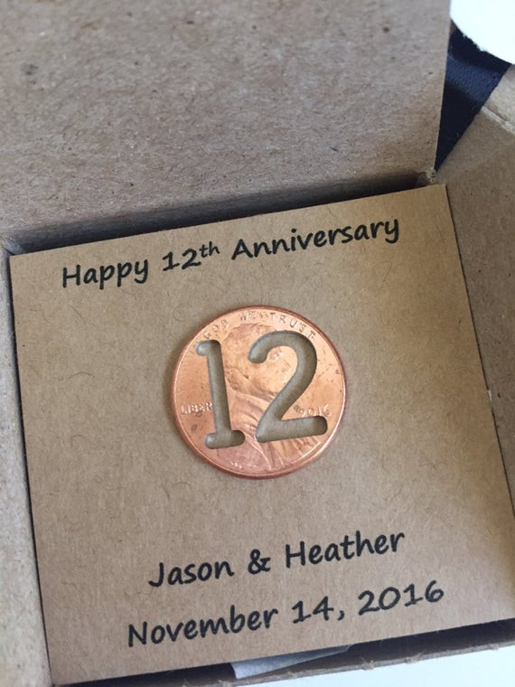 12 Year Wedding Anniversary Gifts For Him
 Items similar to 12th Anniversary Happy Anniversary