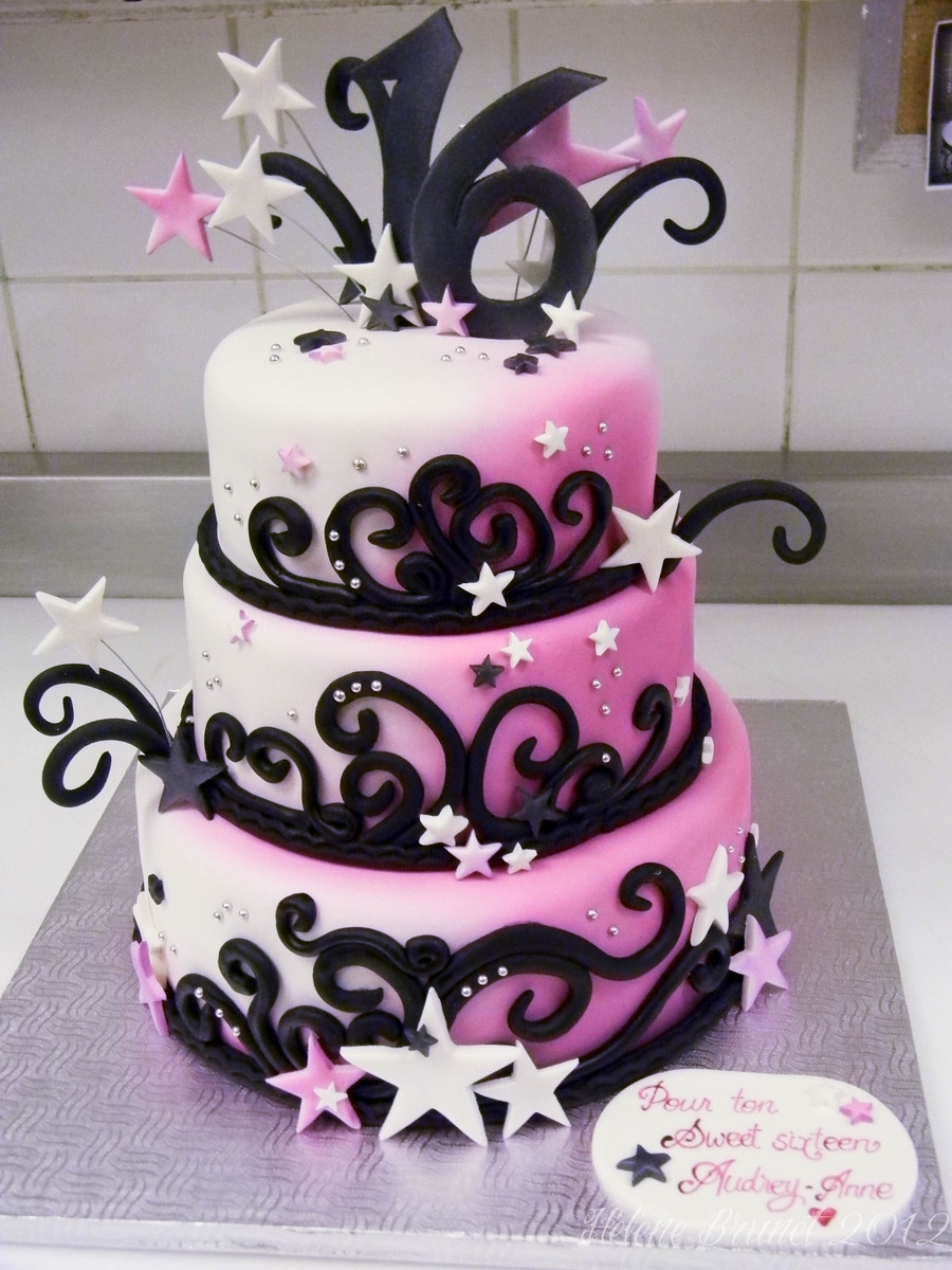 16th Birthday Cake Ideas
 Sweet Sixteen Birthday Cake CakeCentral