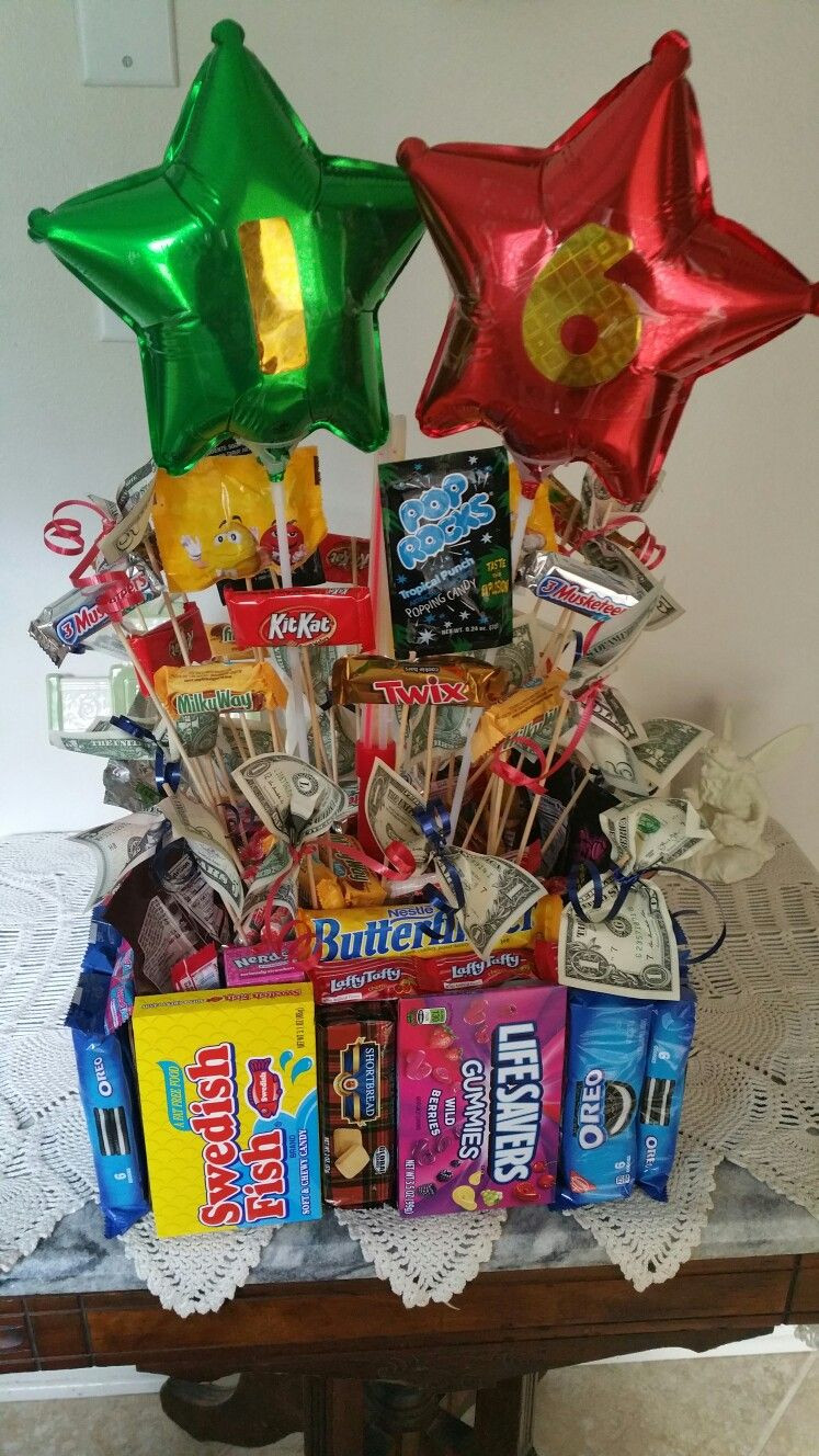 16th Birthday Gifts
 Candy Bouquet Boys 16th Birthday My Creations