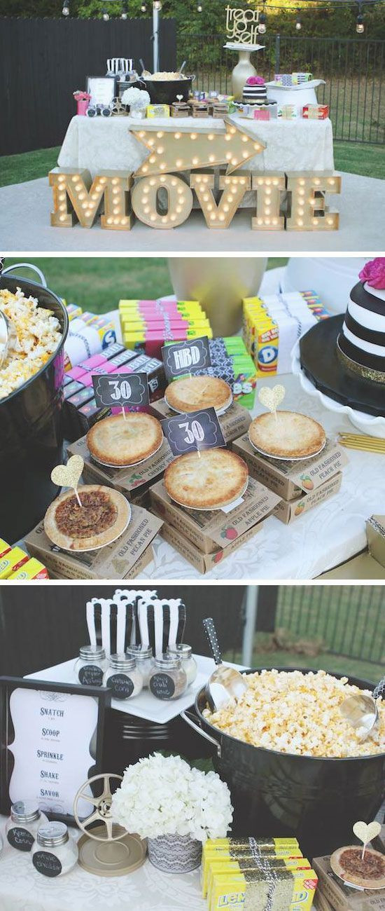 16Th Birthday Party Food Ideas
 Delightful Outdoor Movie Night for a 16th Birthday Party