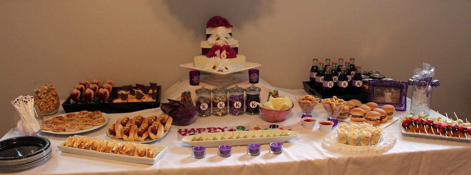 16Th Birthday Party Food Ideas
 Jo and Sue Kenzie s Sweet 16