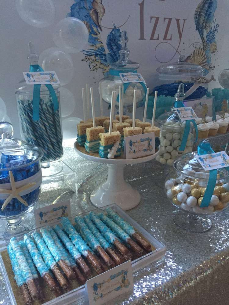 16Th Birthday Party Food Ideas
 Gorgeous desserts at an under the sea birthday party See