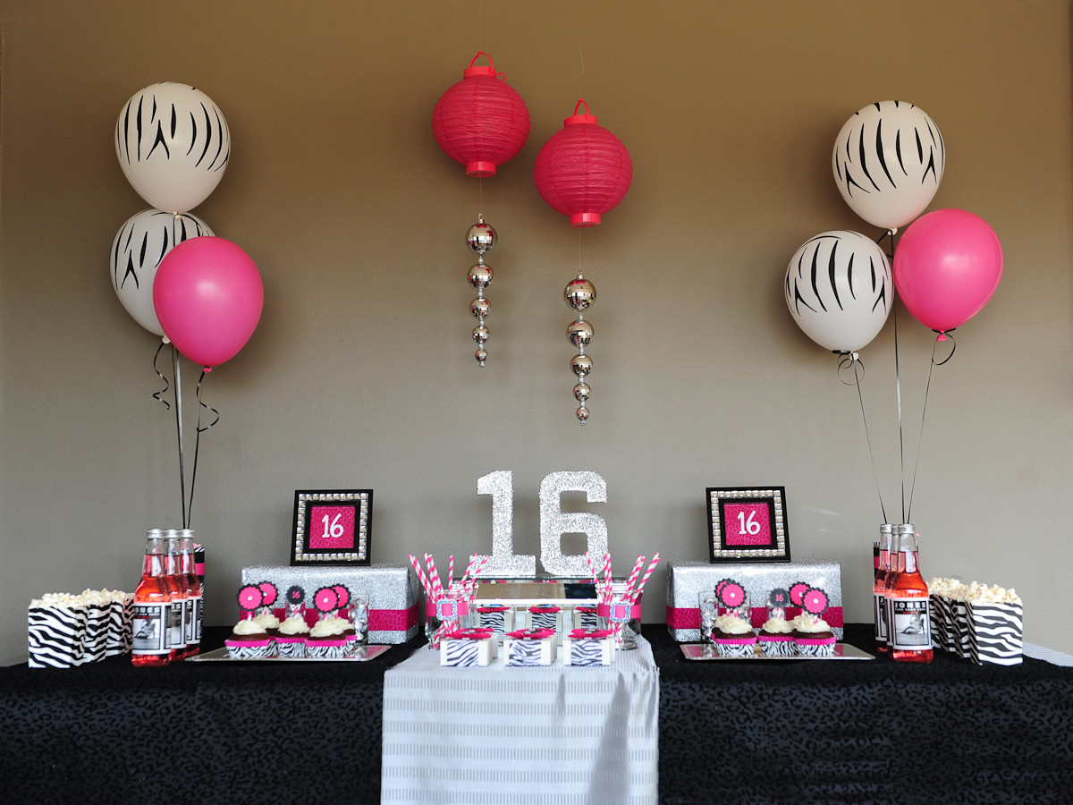 16Th Birthday Party Ideas For Girls
 Sassy & Sweet Sixteen Taking a lil walk on the WILD SIDE