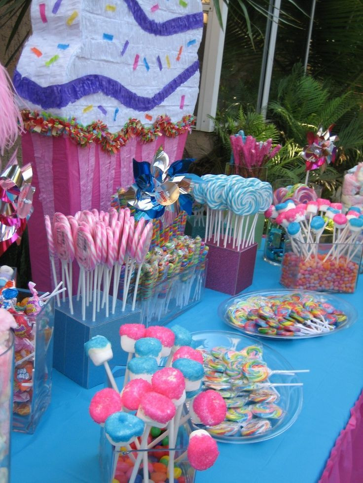 16Th Birthday Party Ideas For Girls
 cute sweet 16 candy table