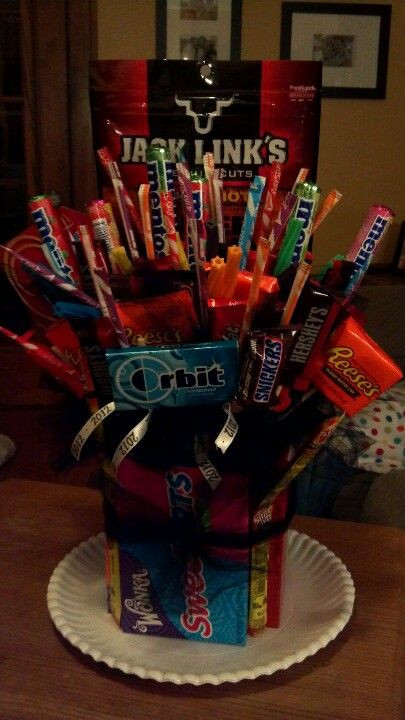 17Th Birthday Gift Ideas For Daughter
 Candy Bouquet i made for my daughter for her 17th Birthday